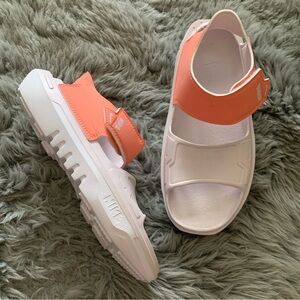 Women’s 8.5 / GS 7Y NIKE Playscape Crimson Bliss Lightweight Strap Sandals NWOT